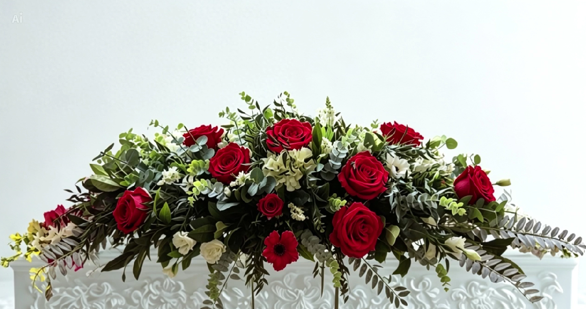 Artificial Coffin Spray Hire £100