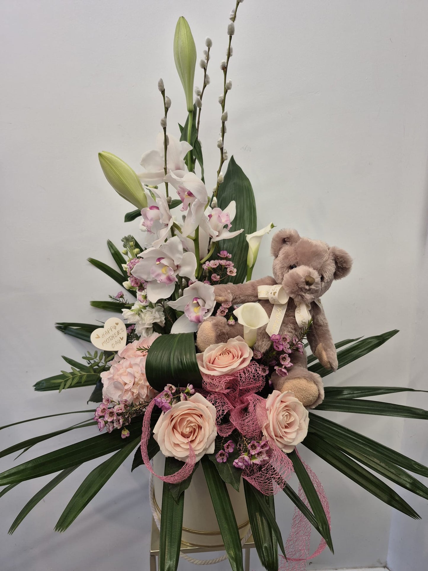 Modern Arrangement with Teddy or Candle