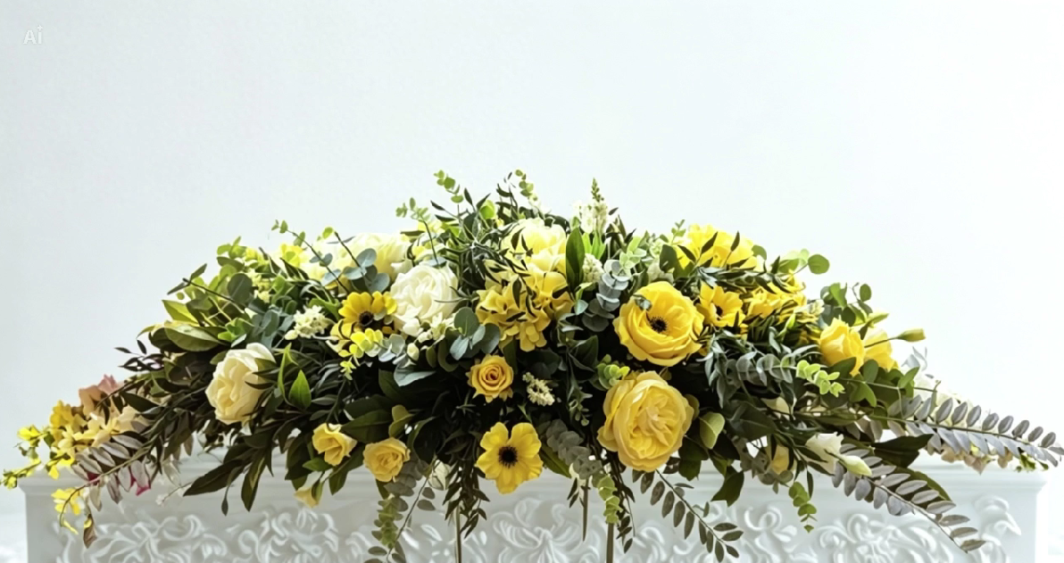 Artificial Coffin Spray Hire £100